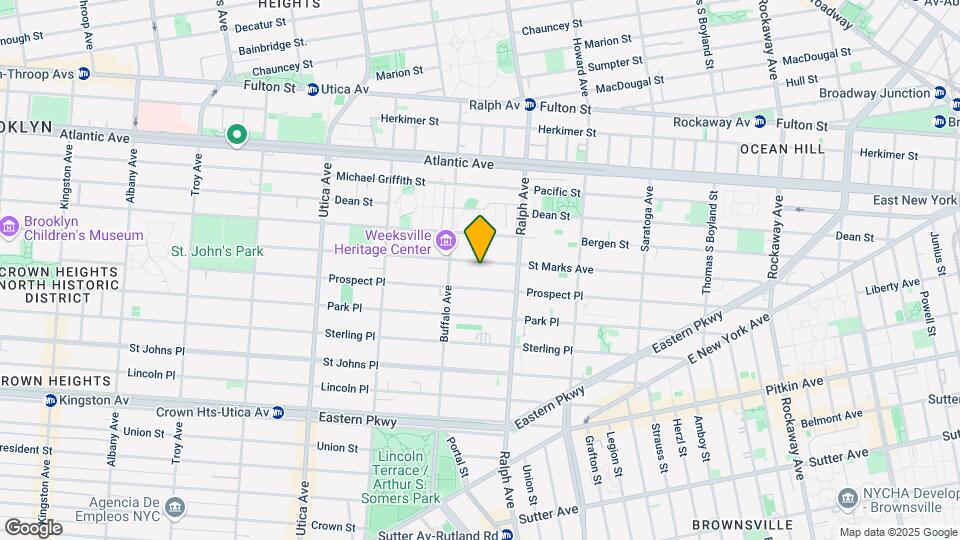 1350 St Marks Ave Mapa y Detalles de la Ubicación