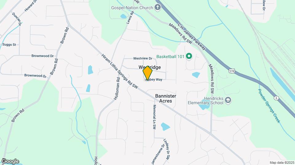4505 Abbey Way Map and Location Details
