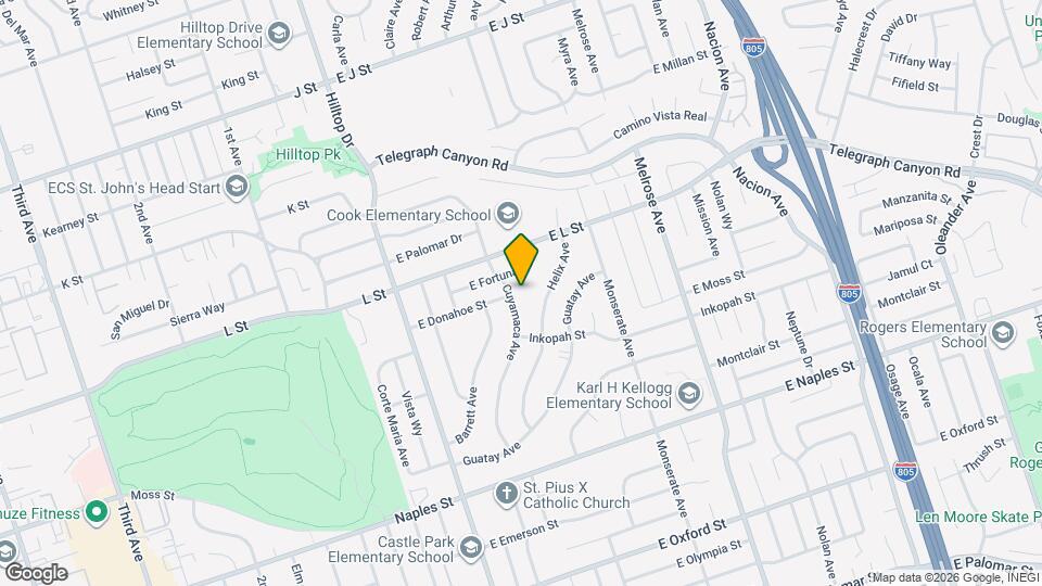 941 Cuyamaca Ave Map and Location Details