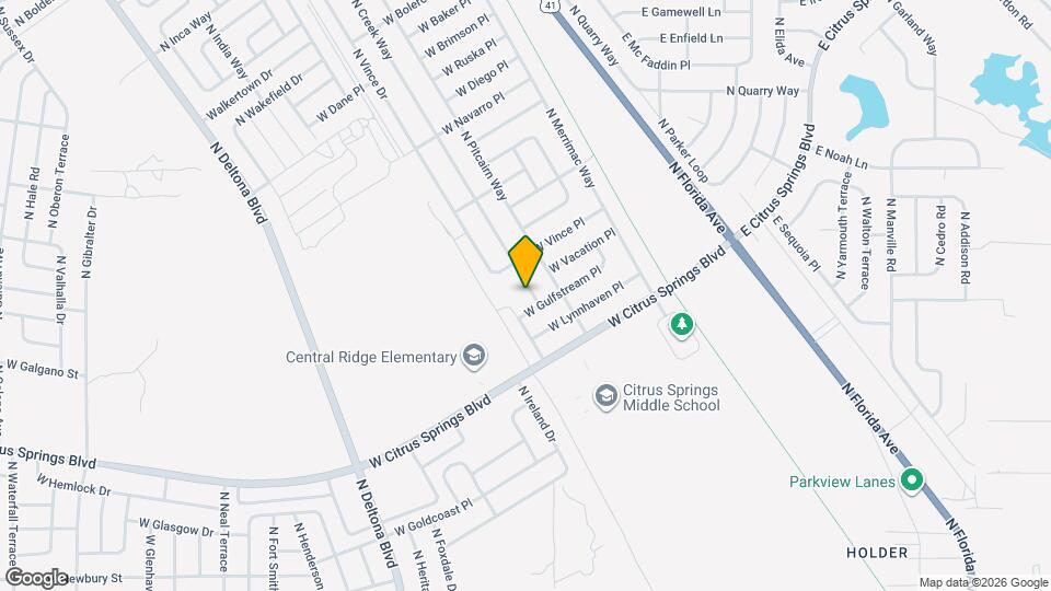 7738 N Creek Way Map and Location Details