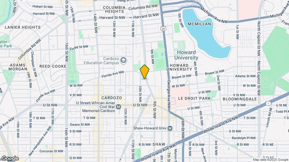 964 Florida Ave NW Map and Location Details