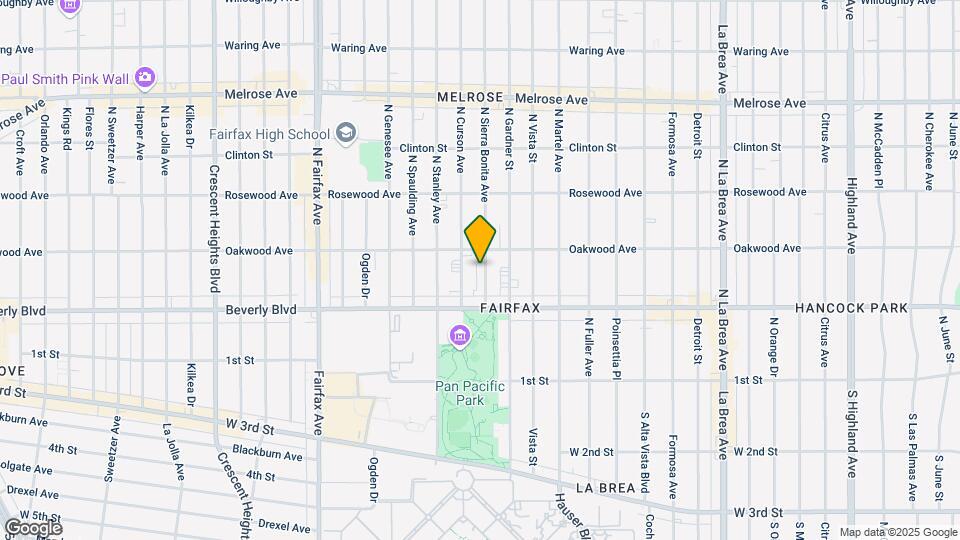 347-349 N Sierra Bonita Ave Map and Location Details