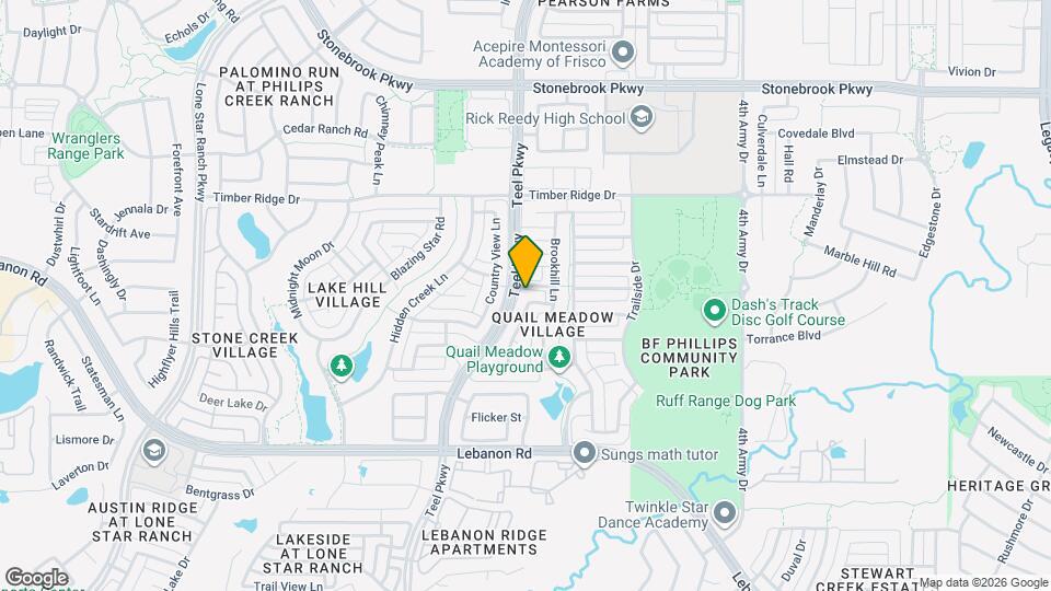5668 Bay Meadows Dr Map and Location Details