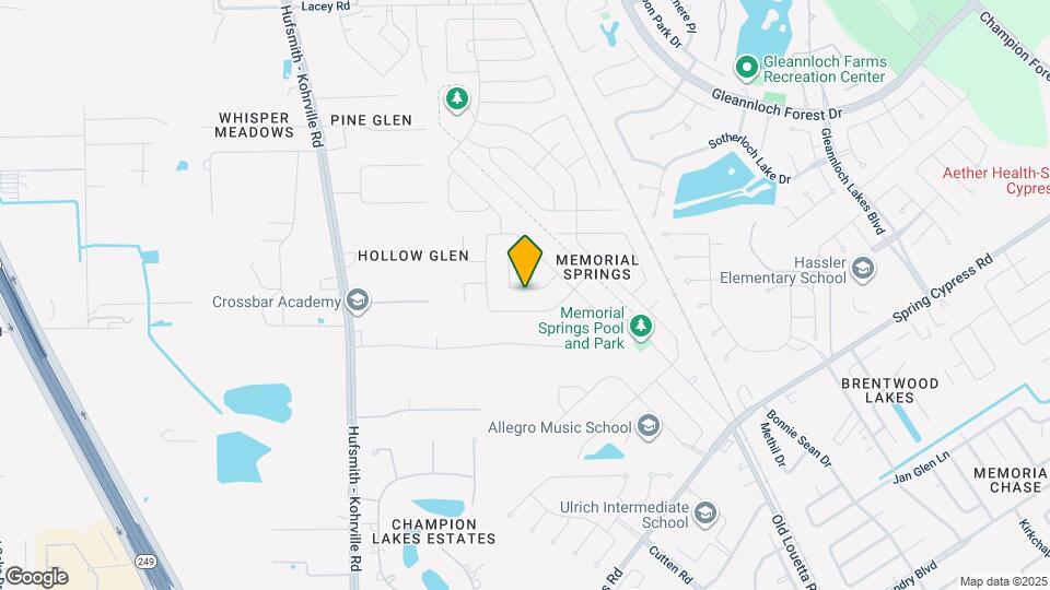 9907 Rushing Springs Dr Map and Location Details