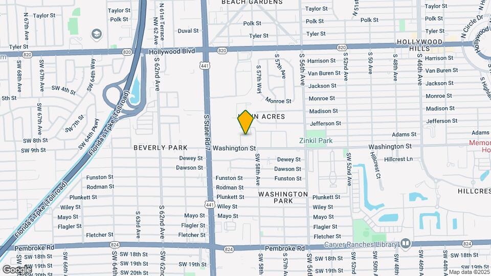 5981 Washington St, Unit 212 Map and Location Details