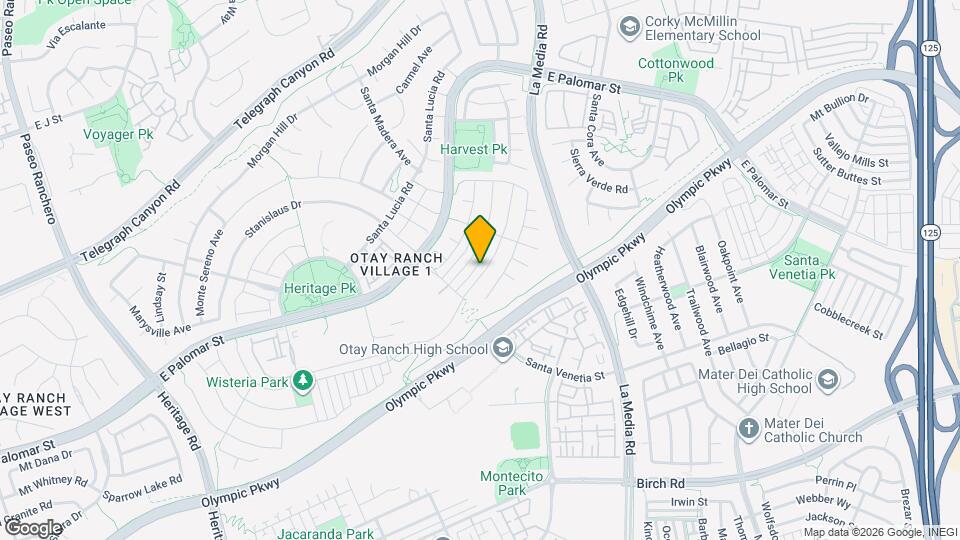 1541 Piedmont St Map and Location Details