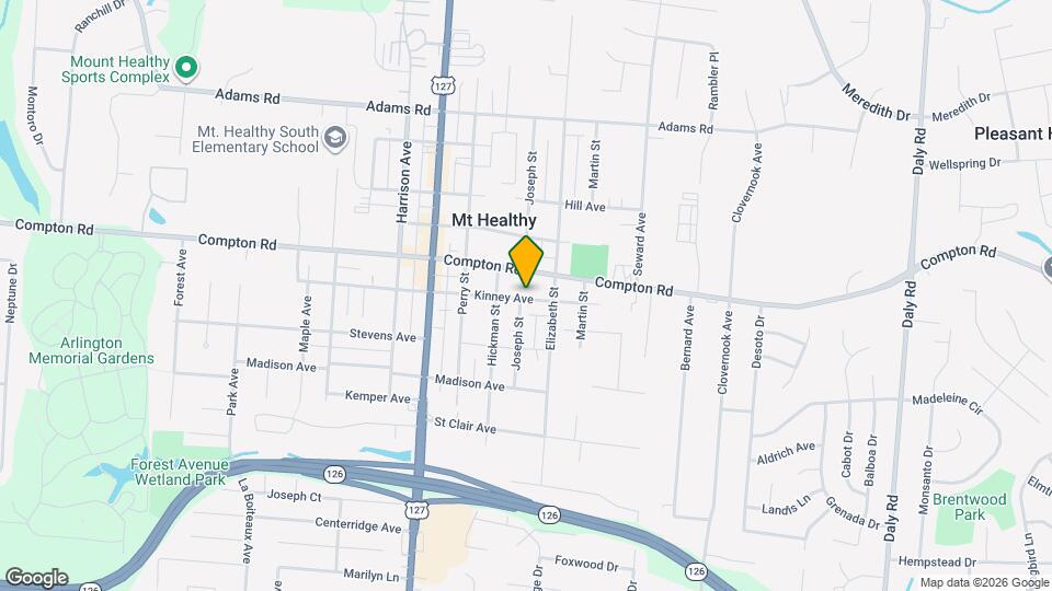 1522 Kinney Ave Map and Location Details