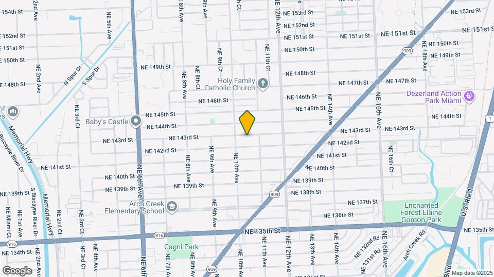 1040 NE 143rd St Map and Location Details