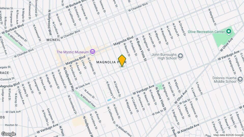 2821 W Clark Ave Mapa y Detalles de la Ubicación