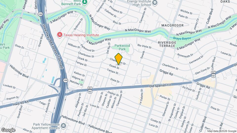 3515 Ozark St Map and Location Details