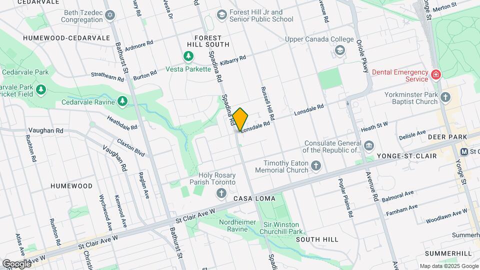 411-411 Spadina Rd Map and Location Details