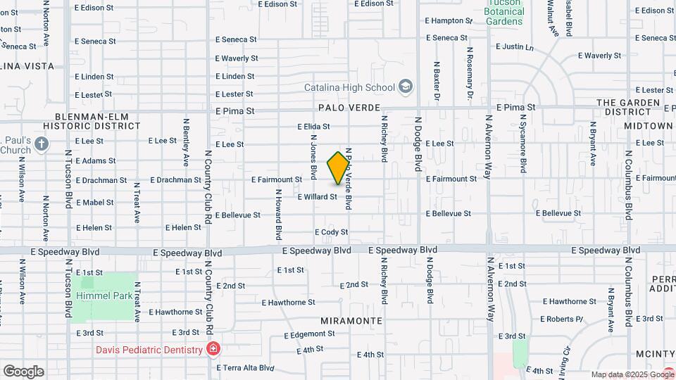 3445 E Willard St Mapa y Detalles de la Ubicación