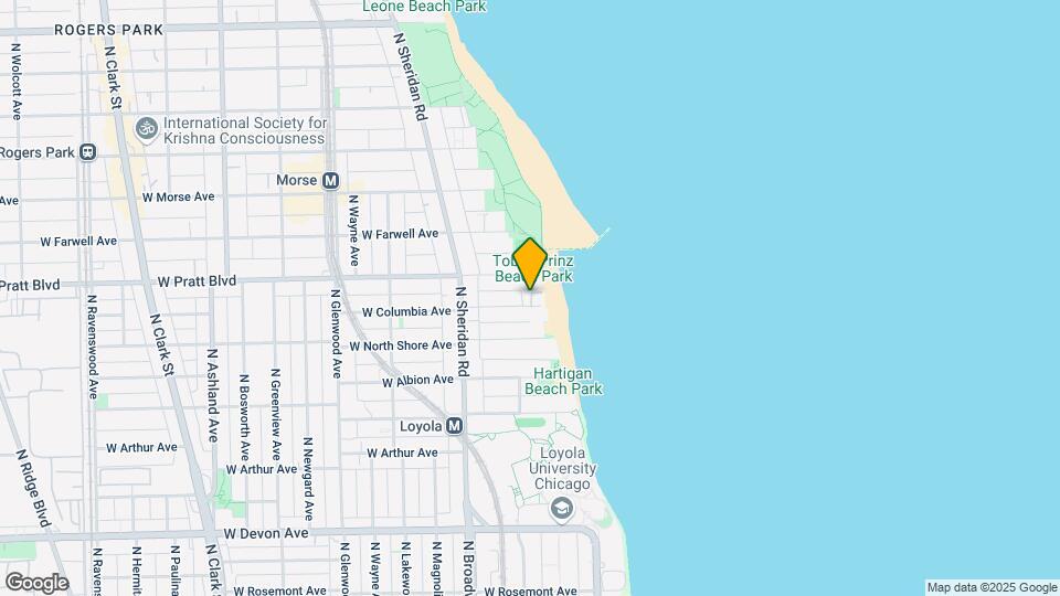 1058 W Columbia Ave, Unit 3rd Floor Map and Location Details