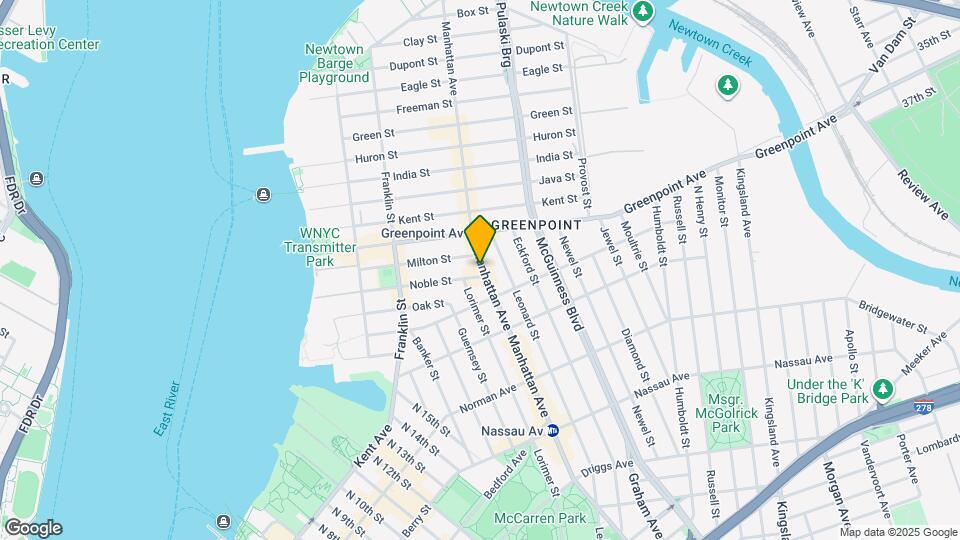 849 Manhattan Ave Mapa y Detalles de la Ubicación