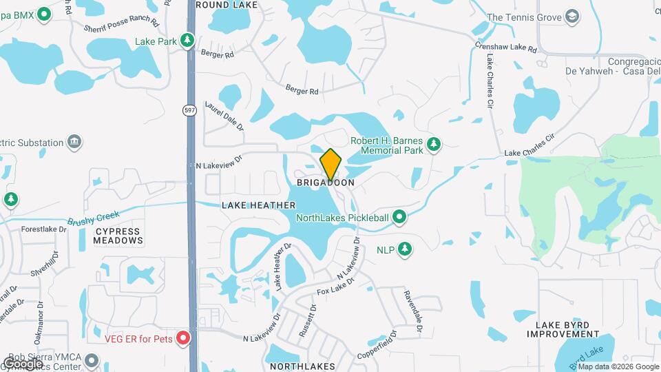 16586 Brigadoon Dr Mapa y Detalles de la Ubicación