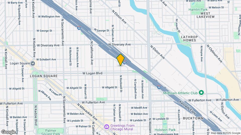 2620 N Rockwell St, Unit 2R Map and Location Details