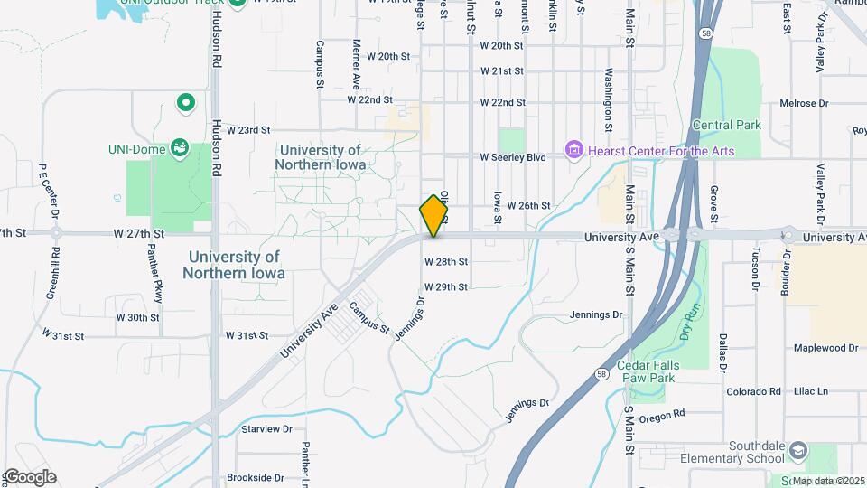 8009 University Ave Mapa y Detalles de la Ubicación