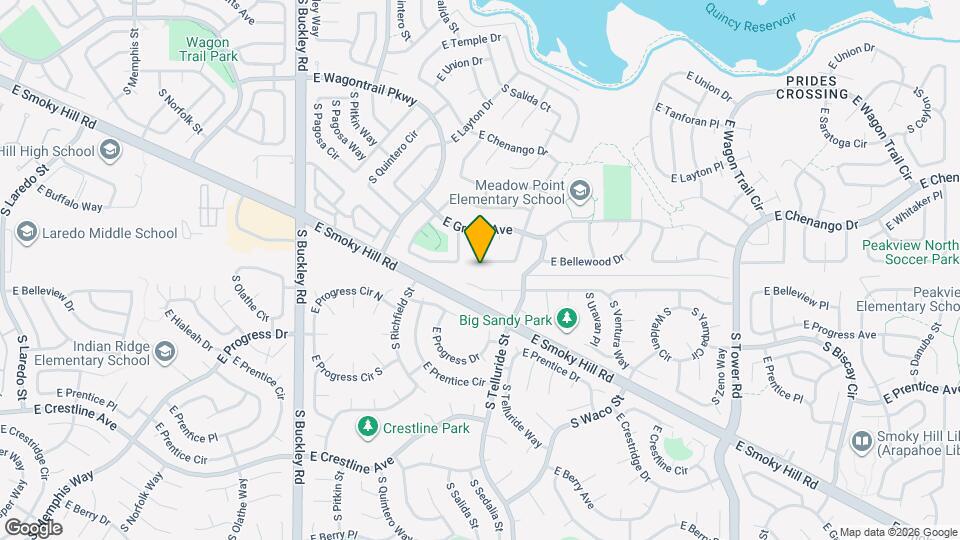 17534 E Bellewood Cir Map and Location Details