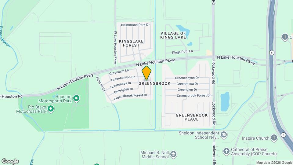 11914 Kingslake Forest Dr Map and Location Details