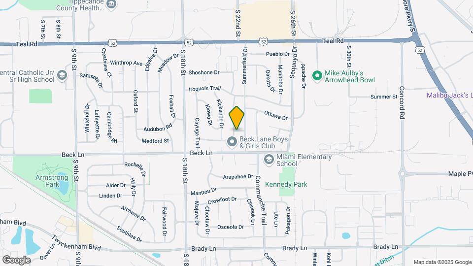 2117 Hiawatha Ln Map and Location Details