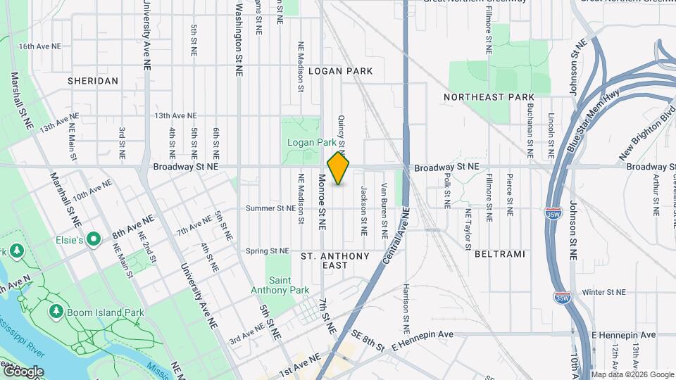 726 Quincy St NE, Unit 1 Mapa y Detalles de la Ubicación