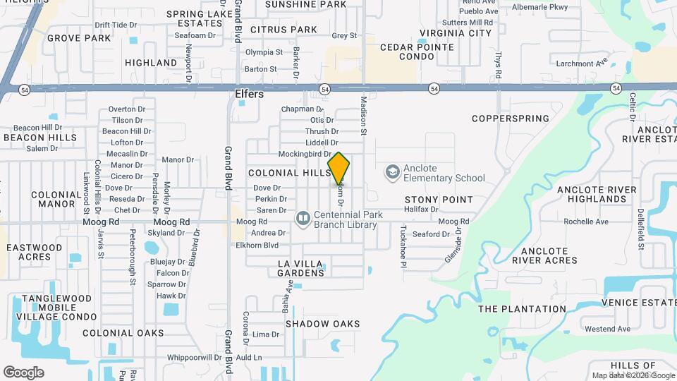 3605 Odom Dr Mapa y Detalles de la Ubicación