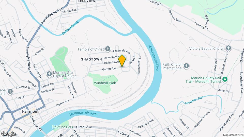 208 Garrett Ave Map and Location Details