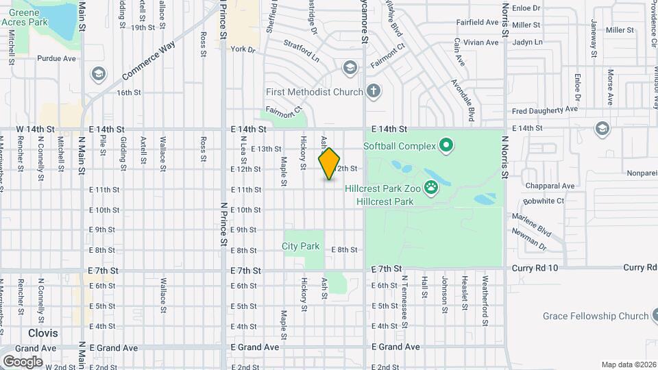 1304 E 11th St Map and Location Details