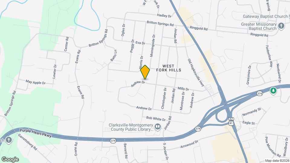 325 Mills Dr Mapa y Detalles de la Ubicación