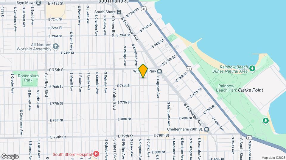 7537-7547 S Kingston Ave Mapa y Detalles de la Ubicación