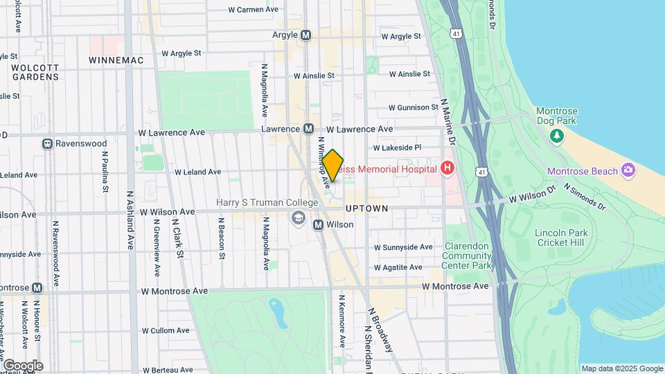 4635 N Winthrop Ave Map and Location Details