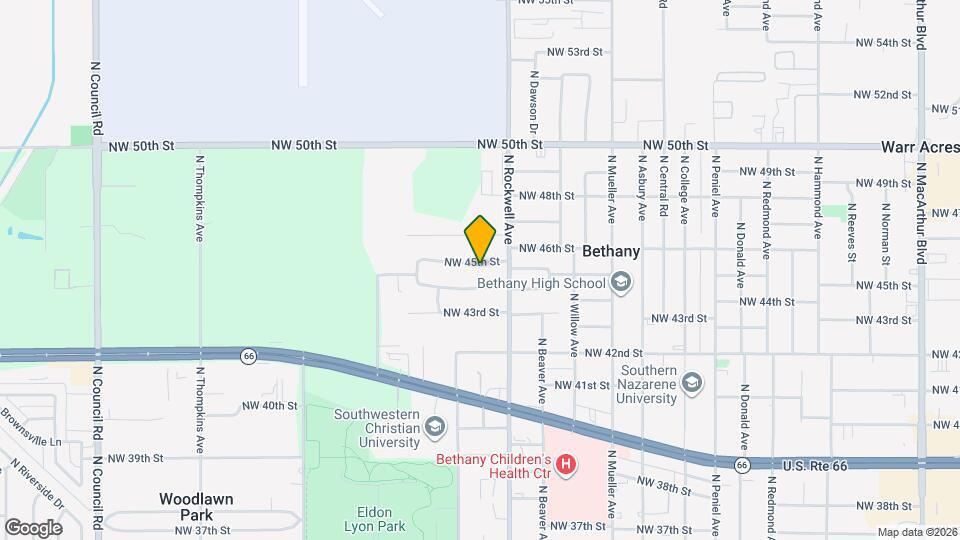 7112 NW 45th St Map and Location Details