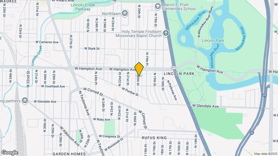 4738 N 20th St Map and Location Details