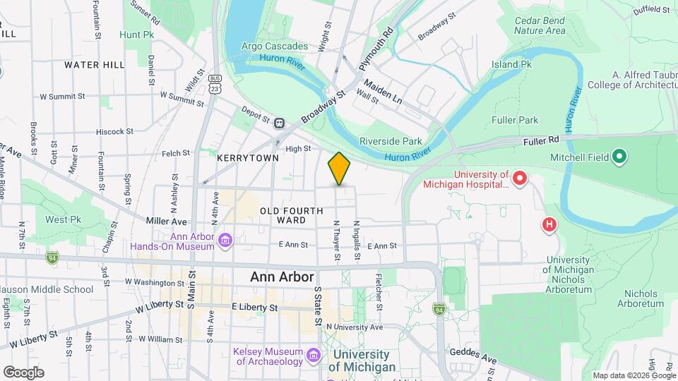 802 E Kingsley St Map and Location Details