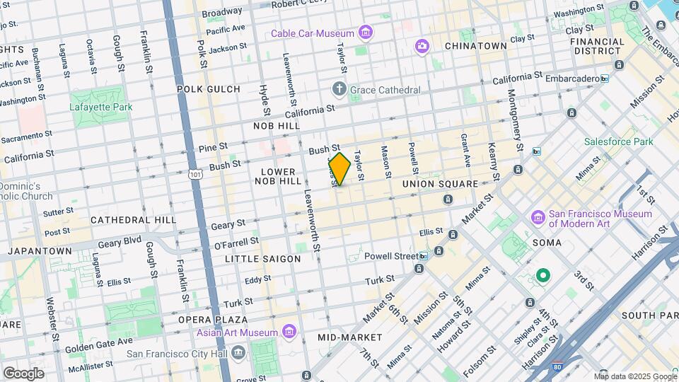 691 Post St Mapa y Detalles de la Ubicación