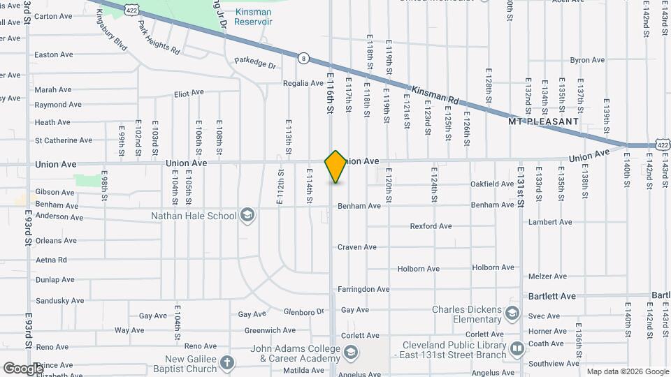 3545 E 116th St Map and Location Details
