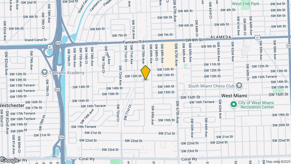 1351 SW 70th Ave Map and Location Details