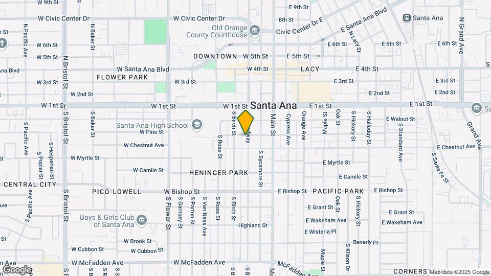 302 S Broadway Map and Location Details