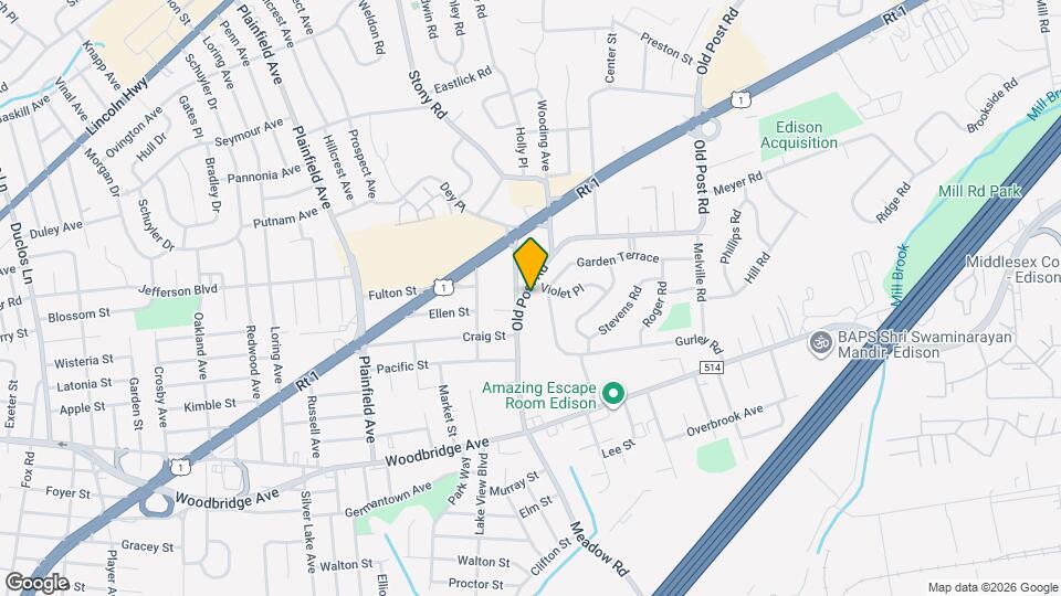 117 Old Post Rd Map and Location Details