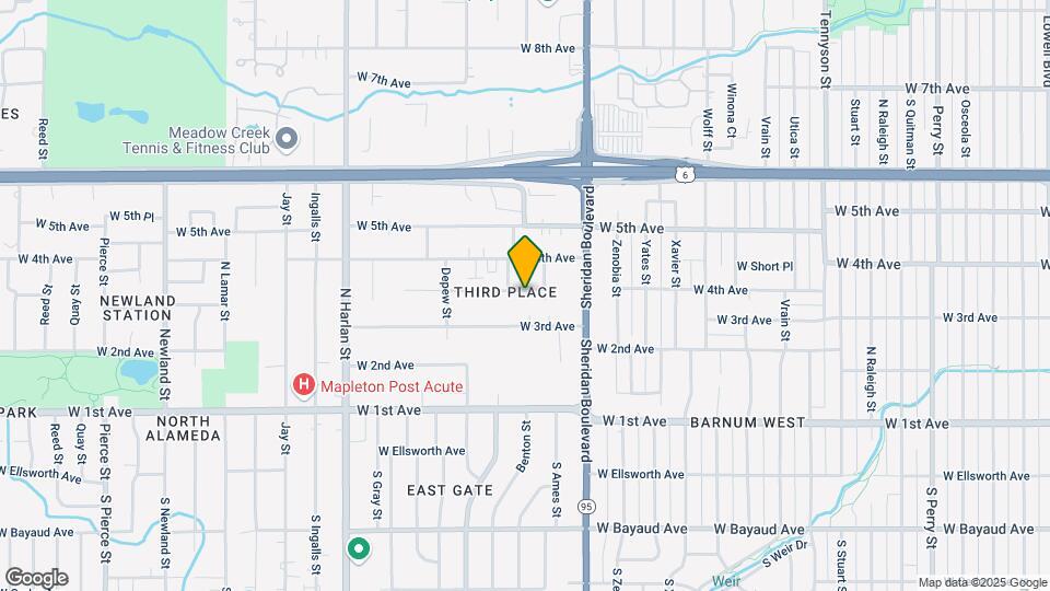 5370 W 3rd Pl Map and Location Details