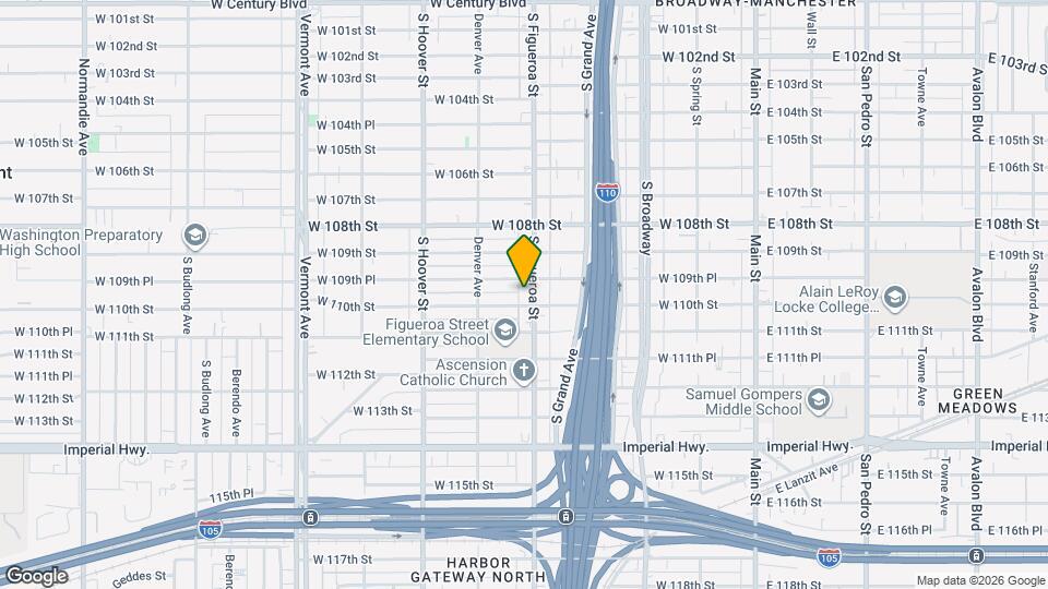 10965 S Figueroa St Map and Location Details