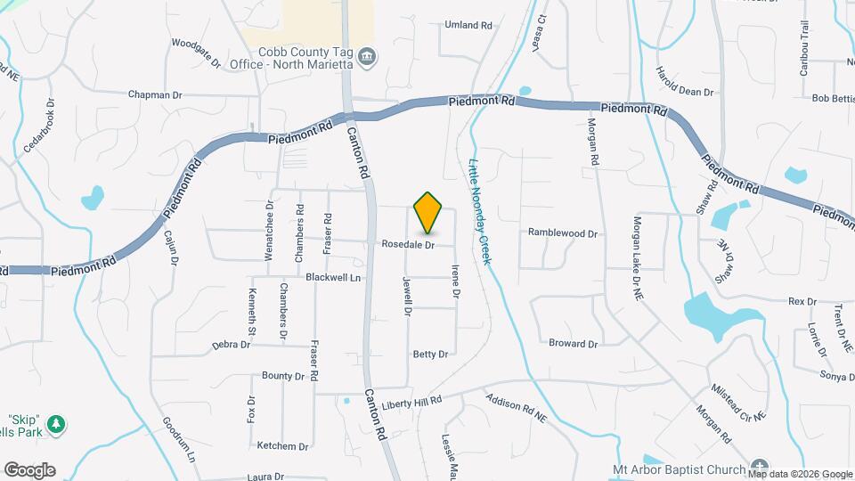 909 Rosedale Dr Map and Location Details