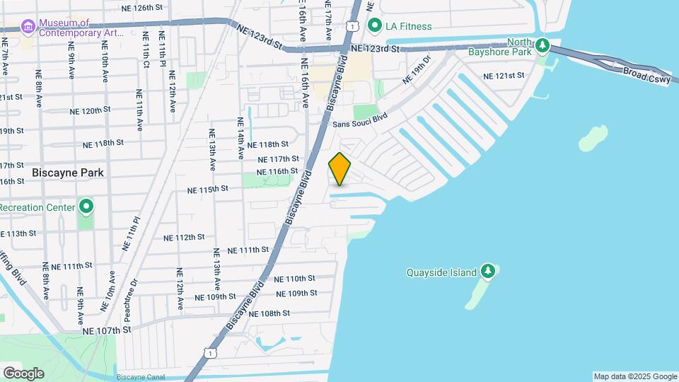 1650 NE 115th St, Unit 209 Mapa y Detalles de la Ubicación