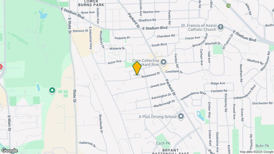 1343 Rosewood St, Unit 1 Map and Location Details