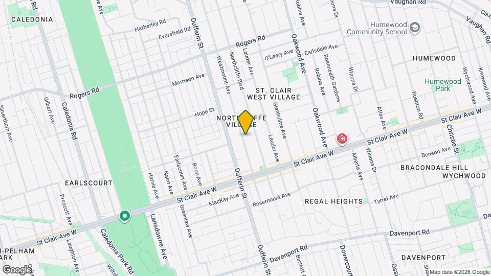 183 Westmount Ave Map and Location Details