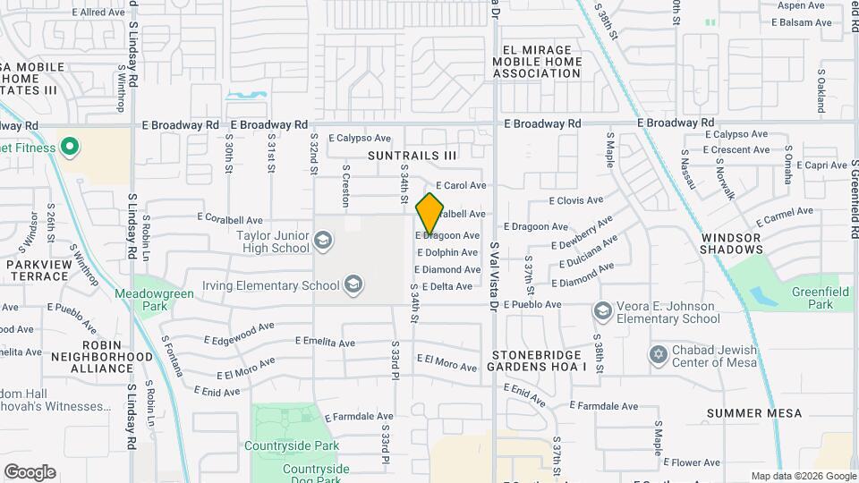 3421 E Dragoon Ave Mapa y Detalles de la Ubicación