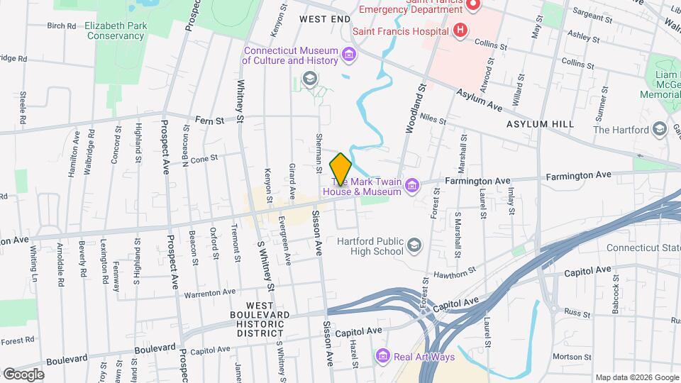 442 Farmington Ave, Unit 1E Map and Location Details