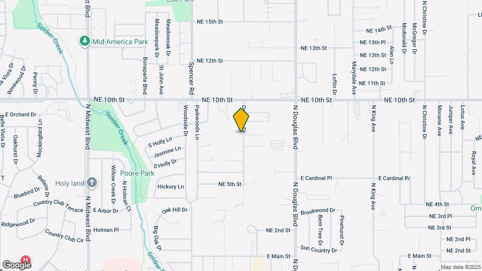 8720 Oakridge Dr Mapa y Detalles de la Ubicación