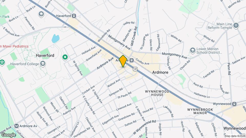 39 Cricket Ave, Unit Third Floor Mapa y Detalles de la Ubicación