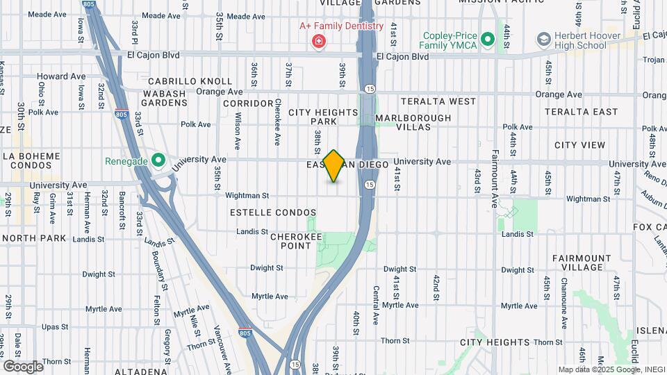 3818-3822 39th St Map and Location Details